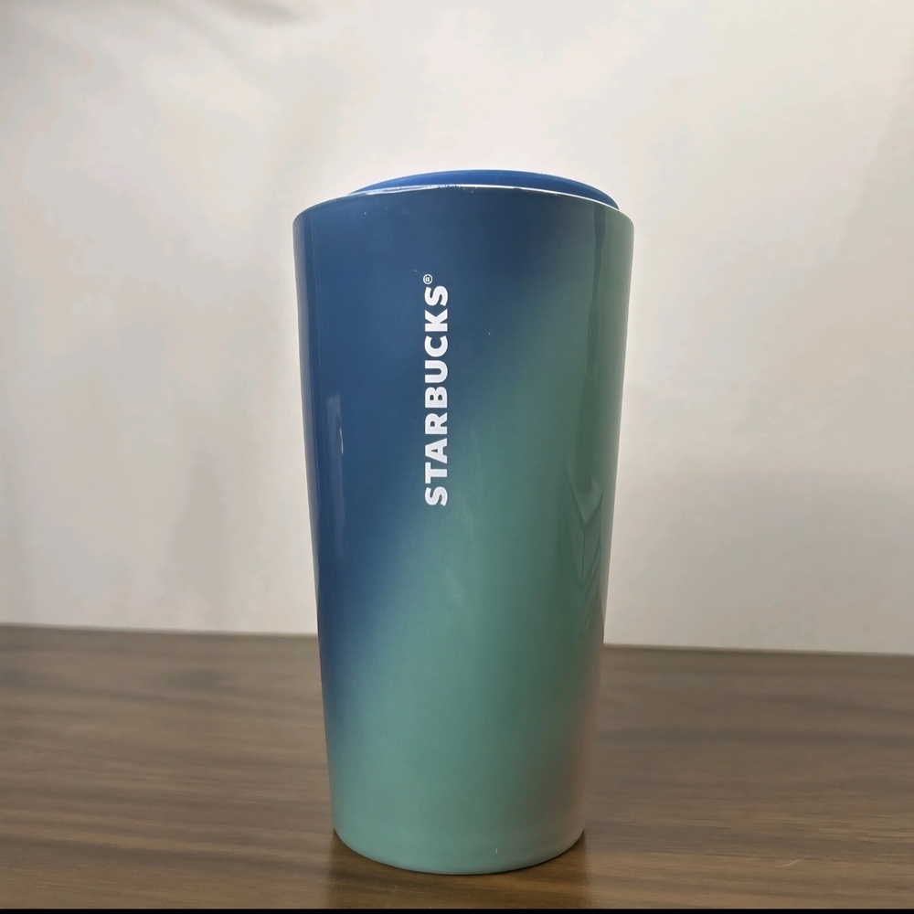 Starbucks Blue and Pink Ombre Tumbler. *